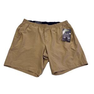 Hollywood Athletic Shorts NEW NWT Gym Lined XXL 2XL Ultimate Stretch Khaki